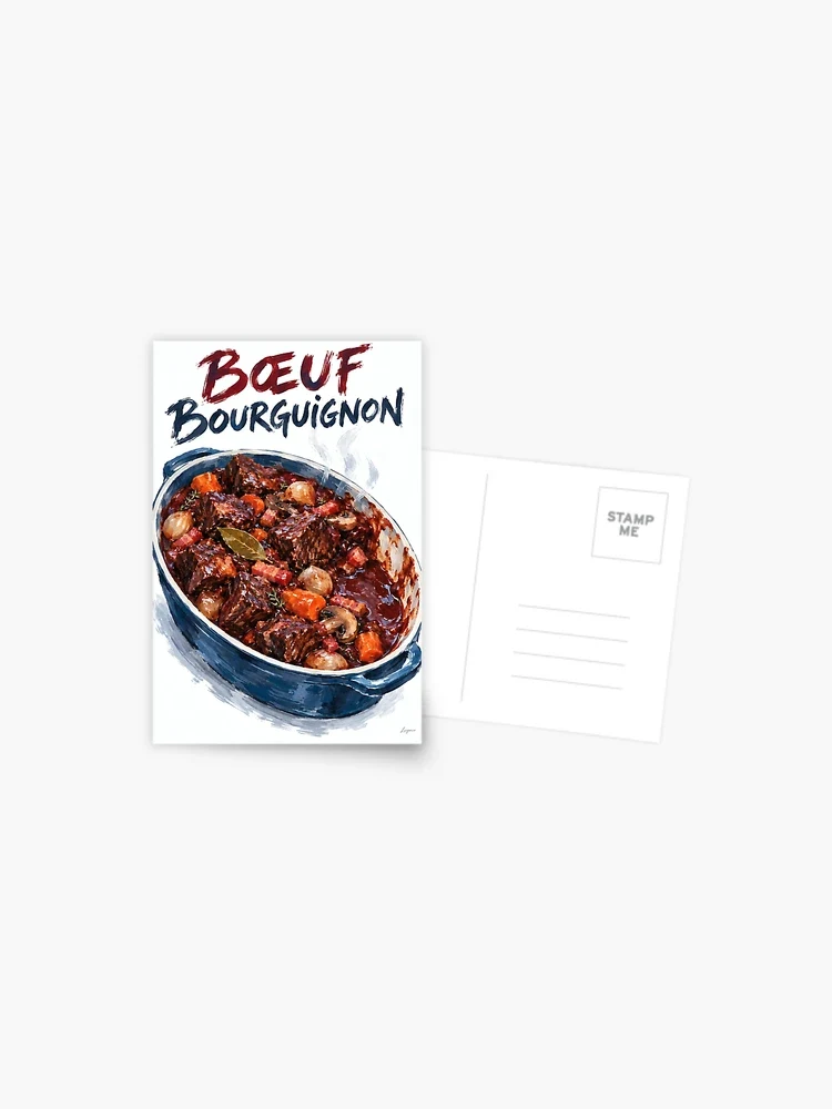 Bœuf bourguignon — Carte postale