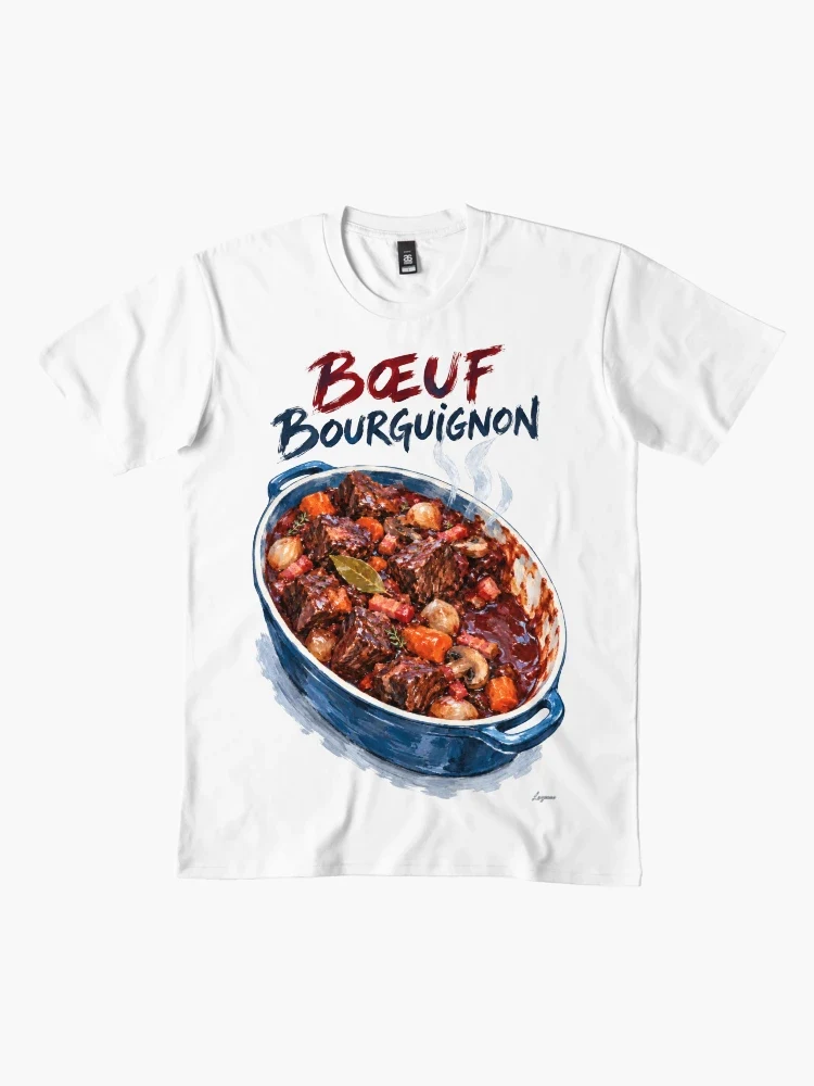 Bœuf bourguignon — T-shirt premium · Blanc