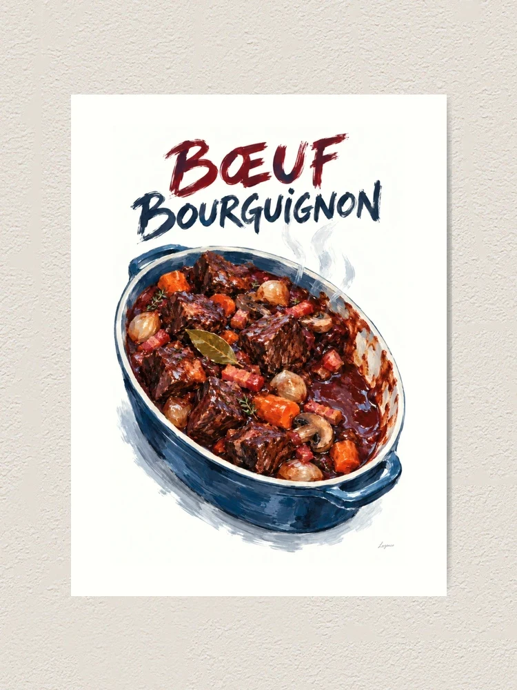 Bœuf bourguignon — Impression artistique