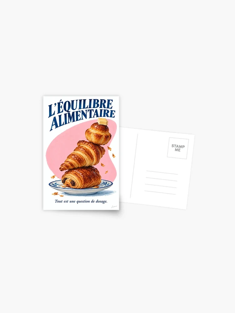 L’équilibre alimentaire — Carte postale