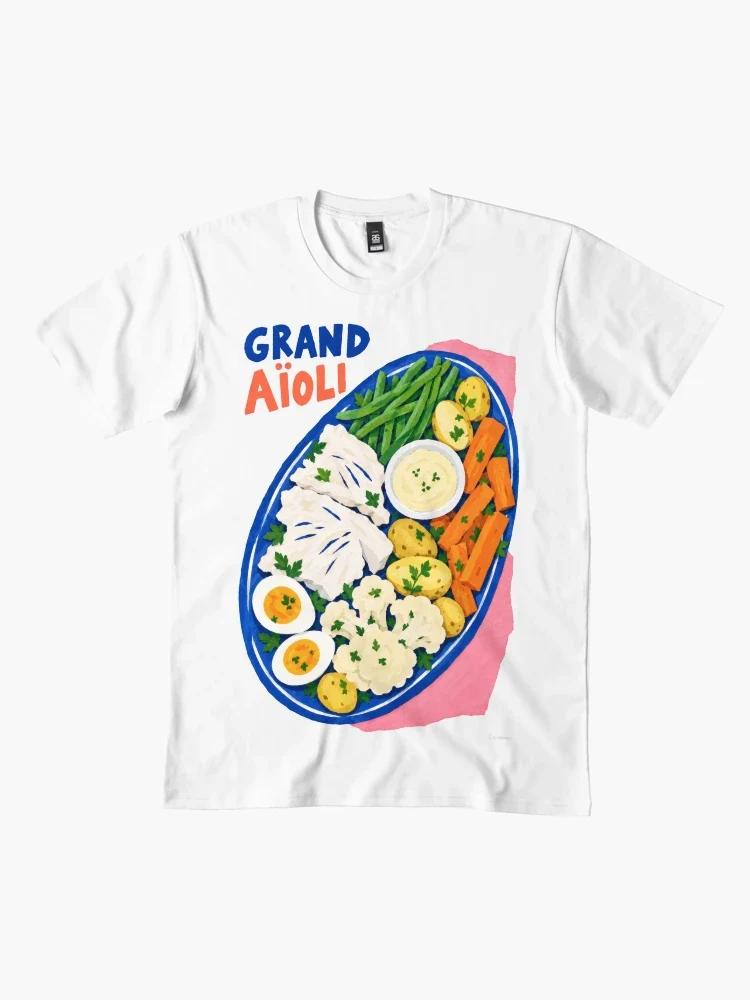 Grand aïoli — T-shirt premium · Blanc