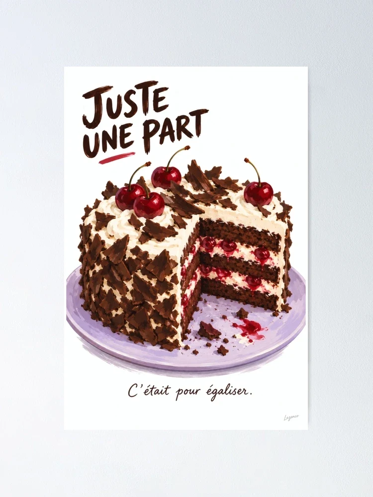 Juste une part — Poster