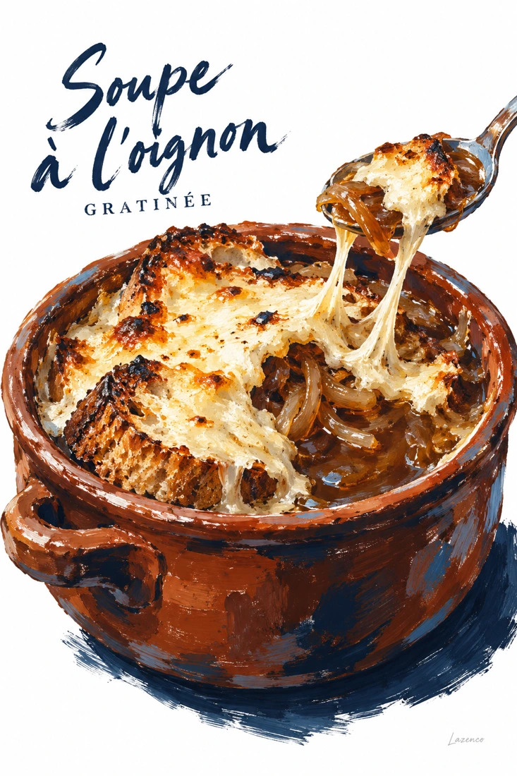 Soupe à l’oignon gratinée