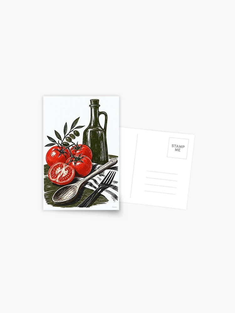 Nature morte, cuisine vivante — Carte postale