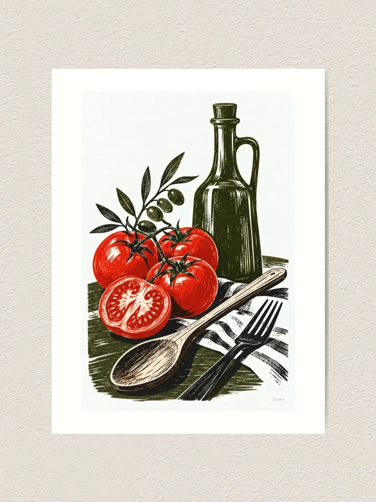 Nature morte, cuisine vivante — Impression artistique