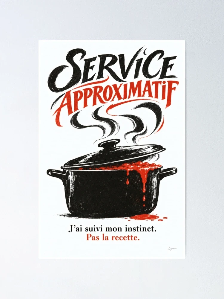 Service approximatif — Poster