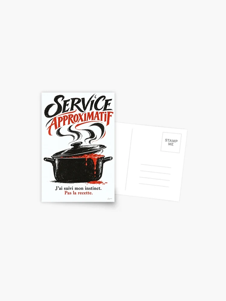 Service approximatif — Carte postale