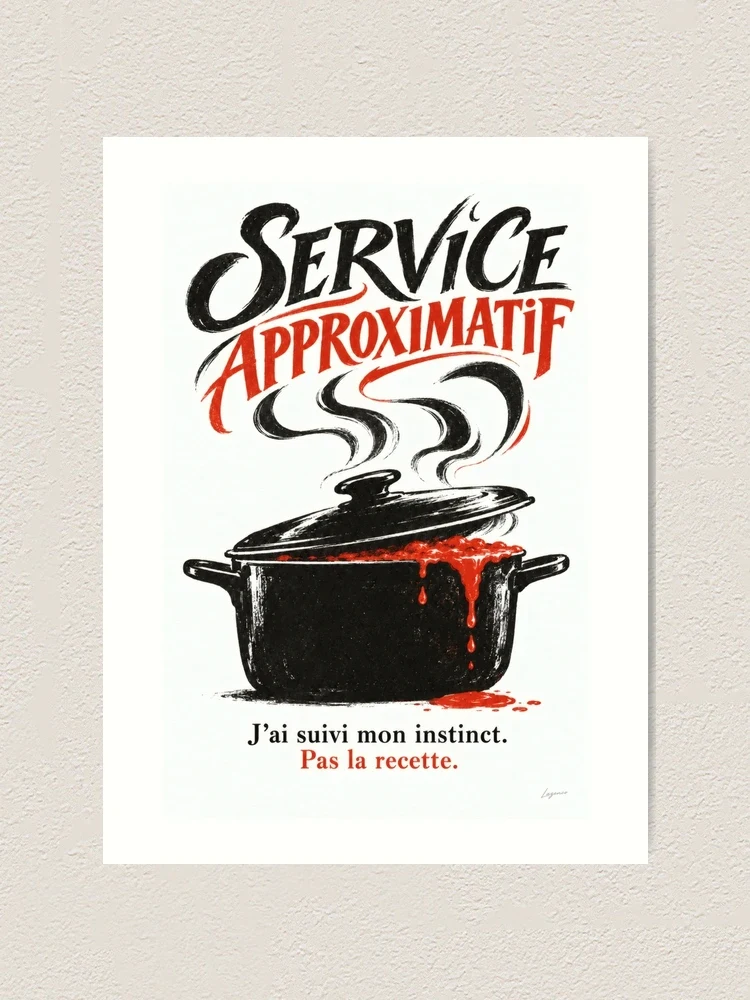 Service approximatif — Impression artistique