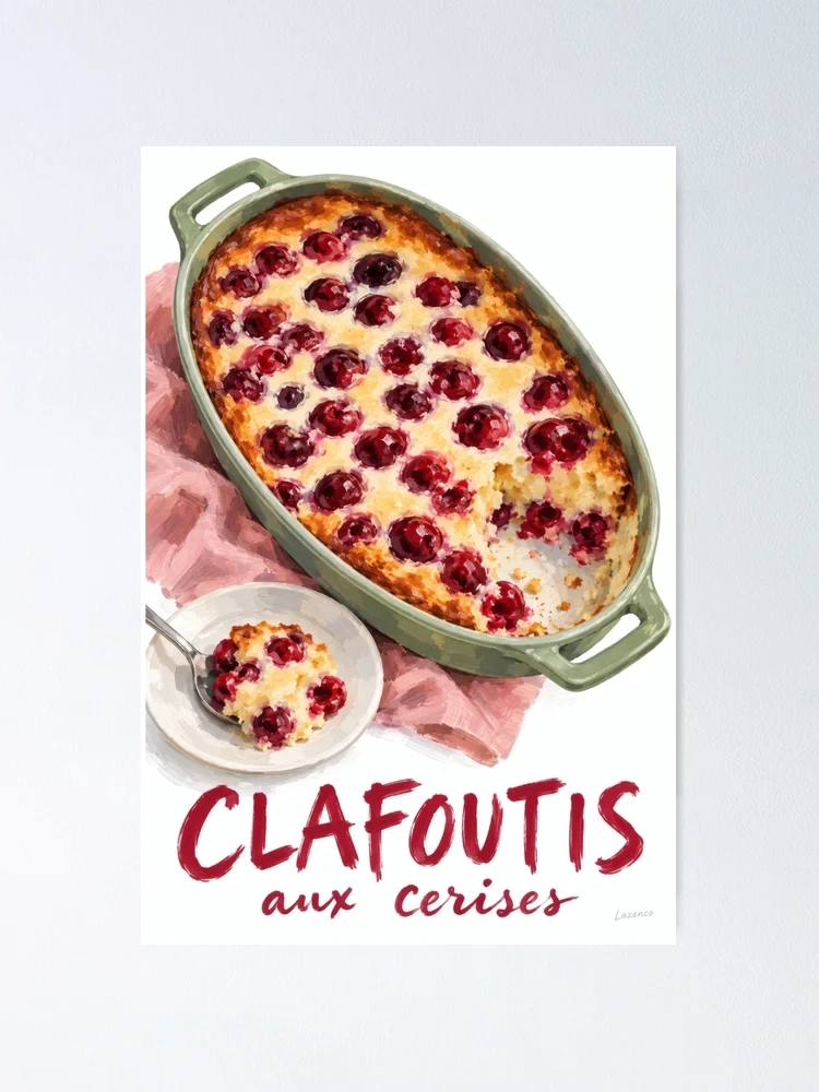 Clafoutis aux cerises à partager — Poster