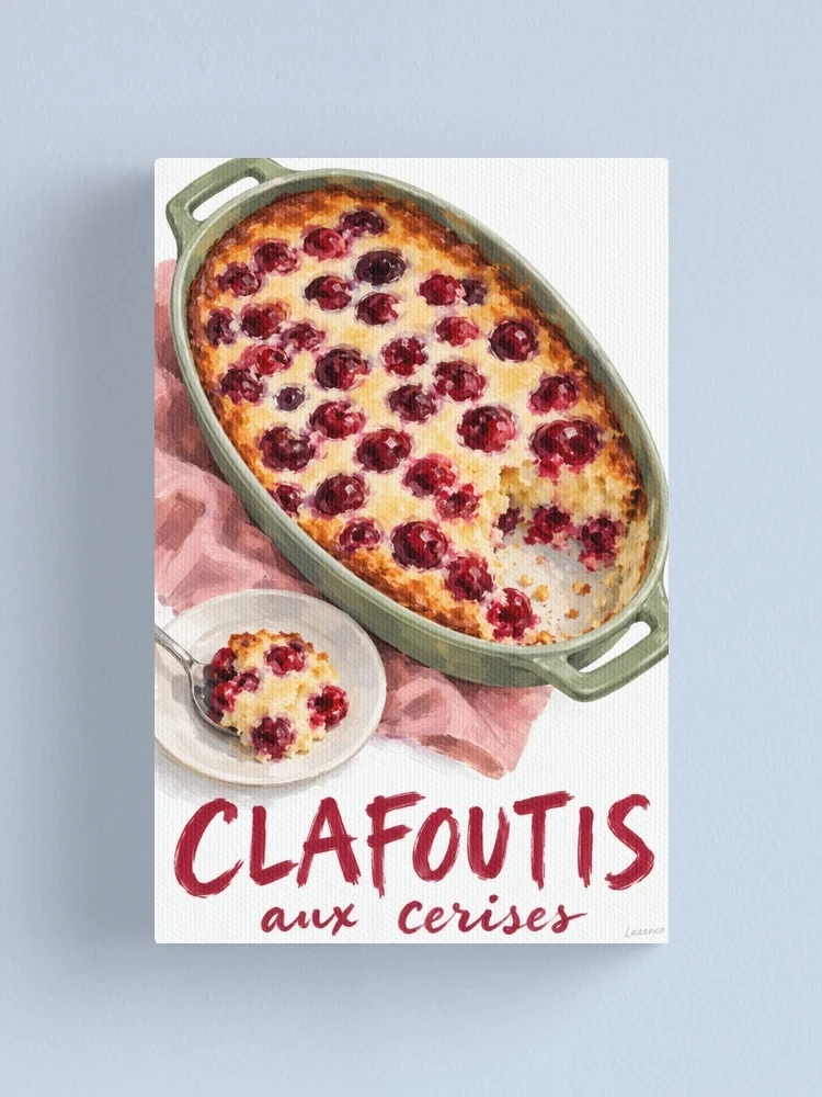 Clafoutis aux cerises à partager — Impression sur toile