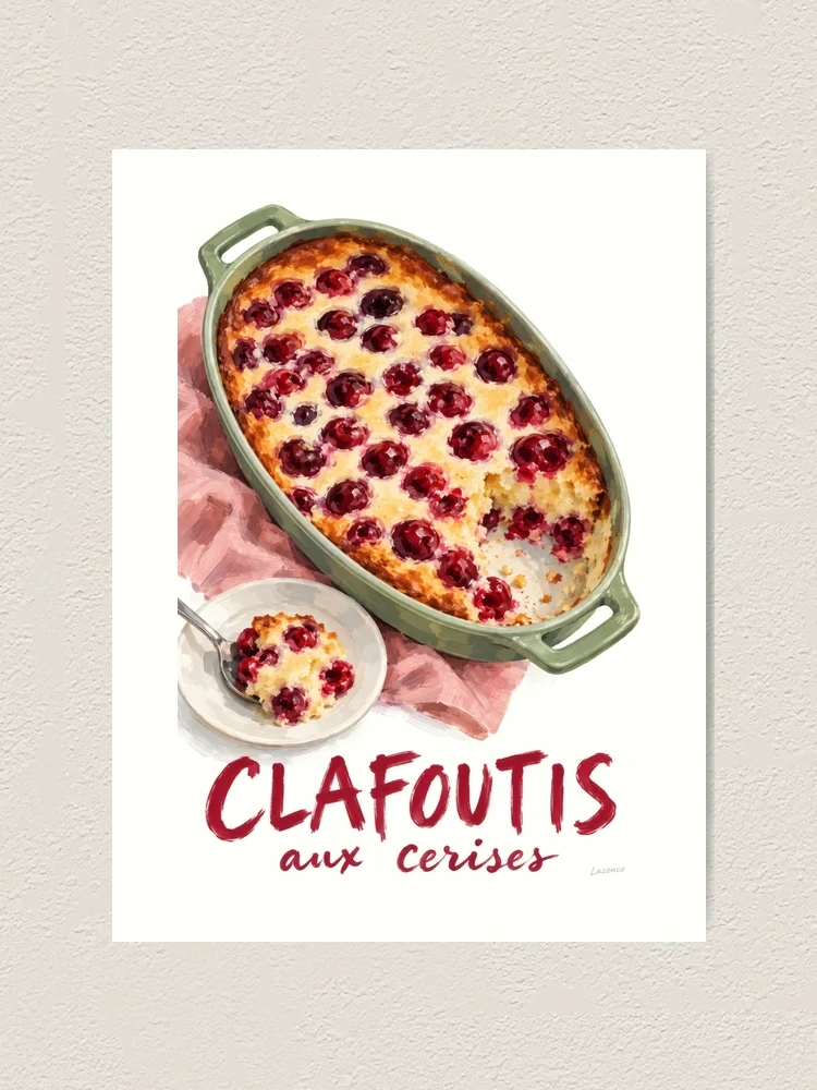 Clafoutis aux cerises à partager — Impression artistique