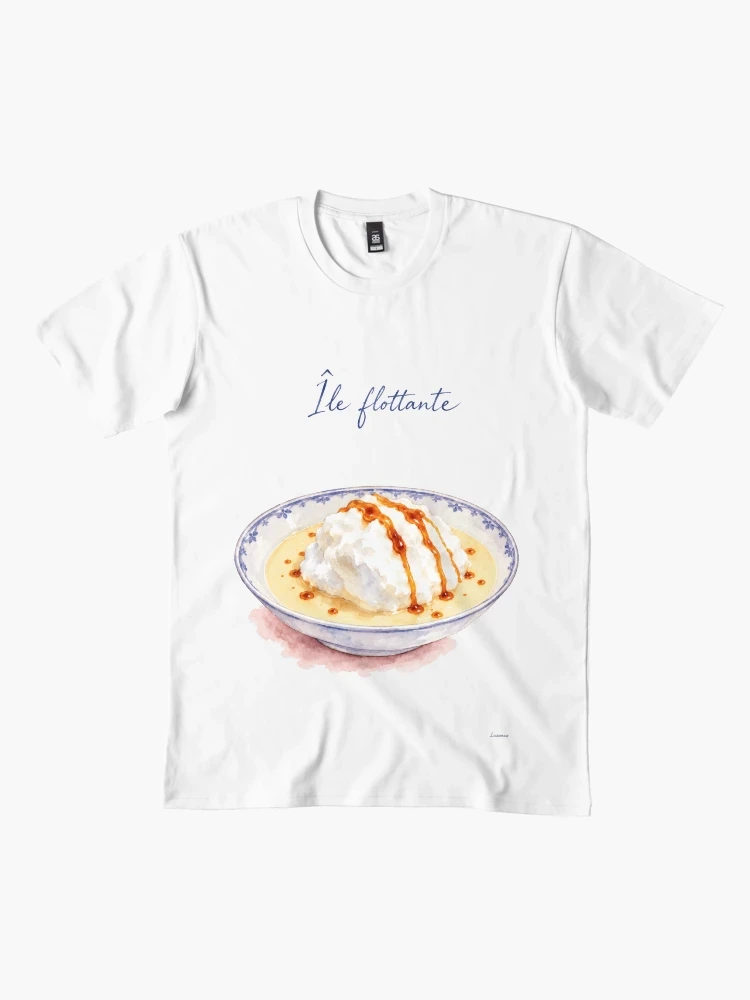 Île flottante nappée de caramel — T-shirt premium