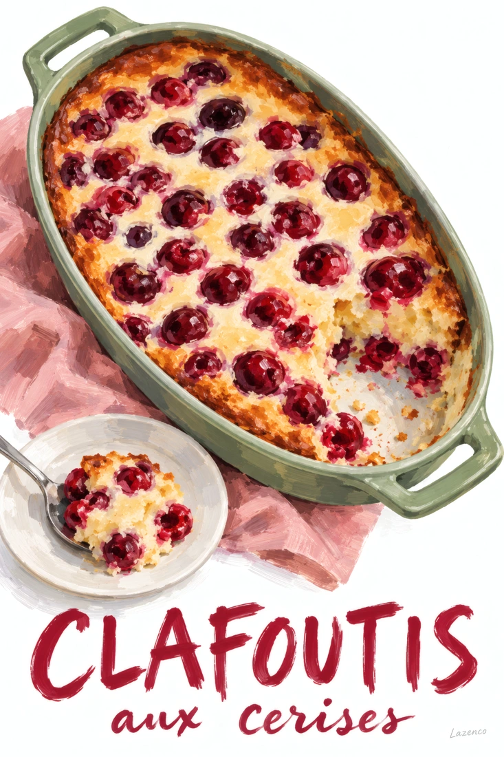 Clafoutis aux cerises à partager