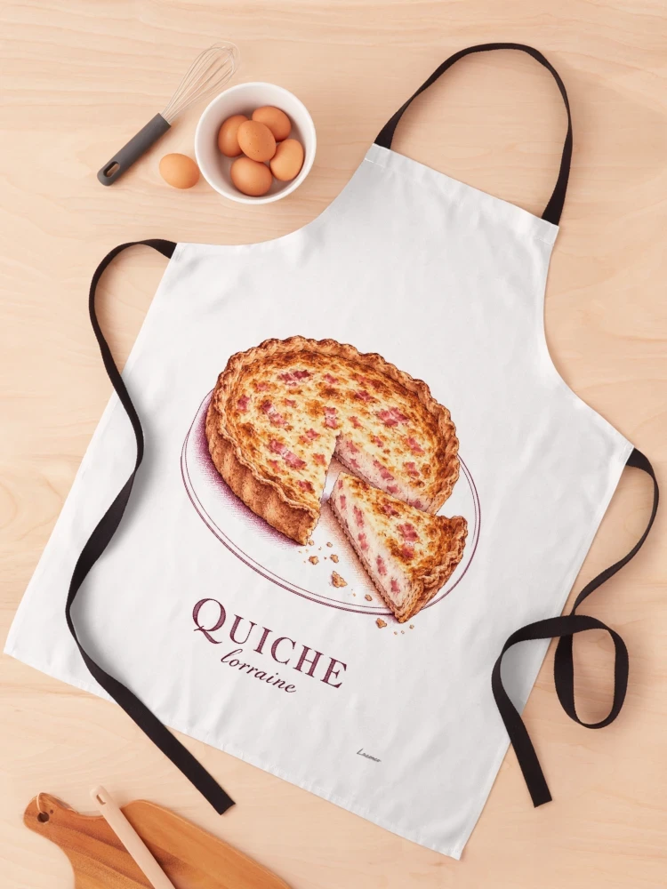 Quiche lorraine et sa part dorée — Tablier