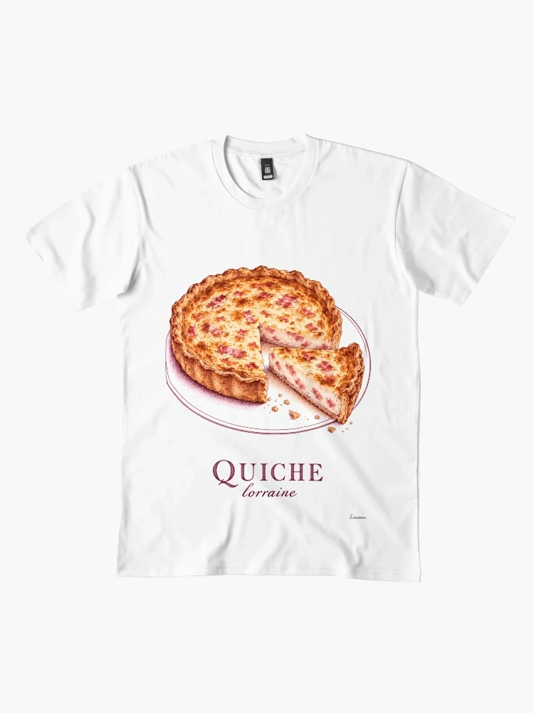 Quiche lorraine et sa part dorée — T-shirt premium