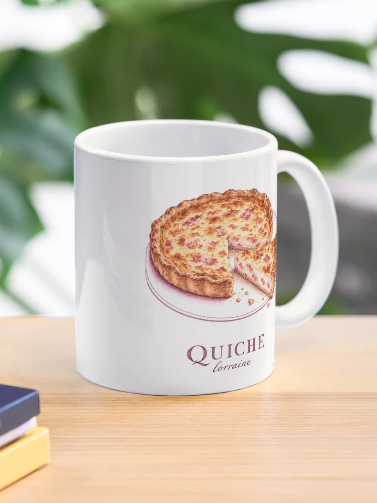 Quiche lorraine et sa part dorée — Mug classique
