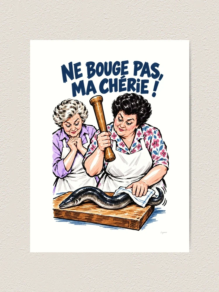 Maïté et son anguille récalcitrante — Impression artistique
