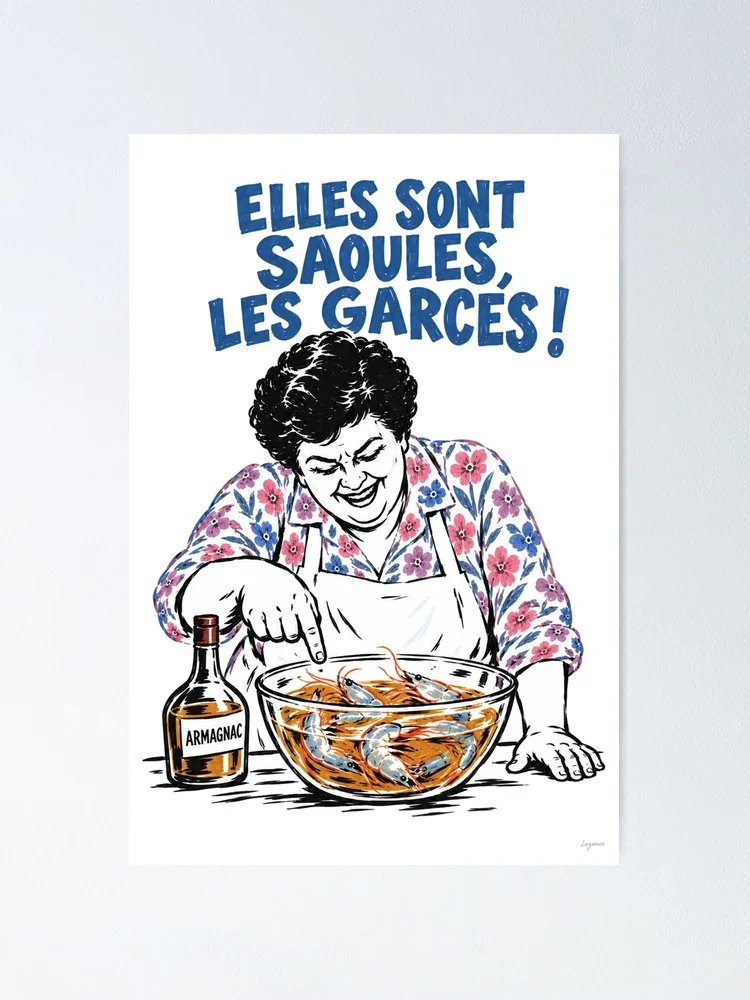 Maïté et les gambas à l’armagnac — Poster