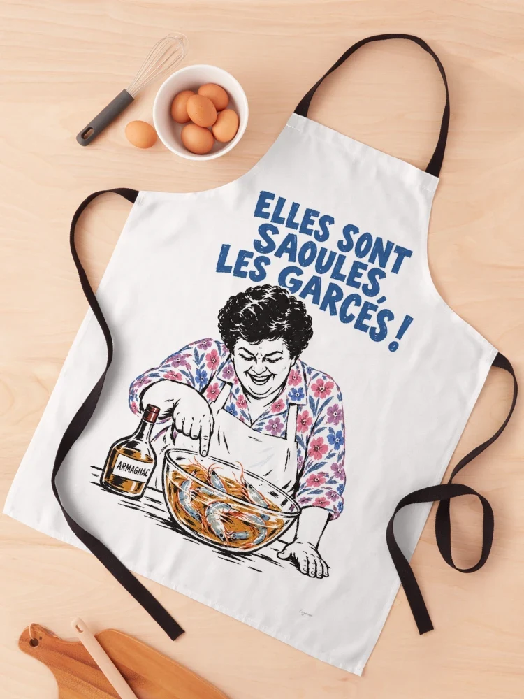 Maïté et les gambas à l’armagnac — Tablier