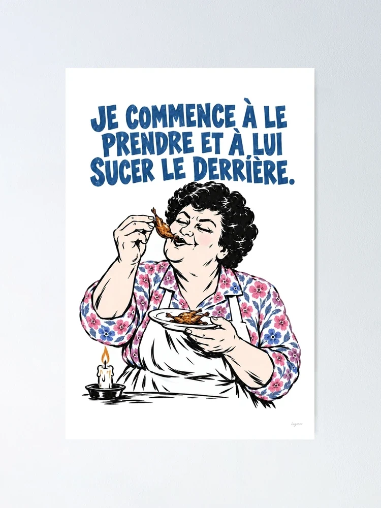 Maïté savoure son petit ortolan — Poster