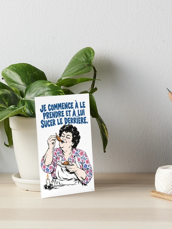 Maïté savoure son petit ortolan — Impression rigide