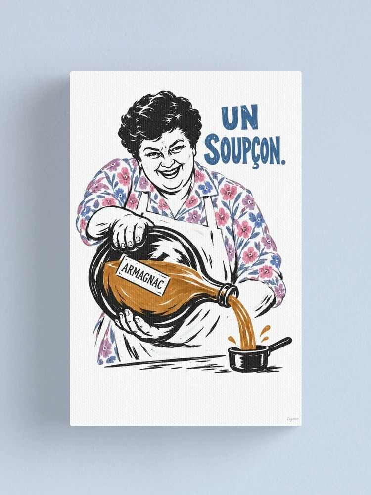 Maïté verse un soupçon d’armagnac — Impression sur toile
