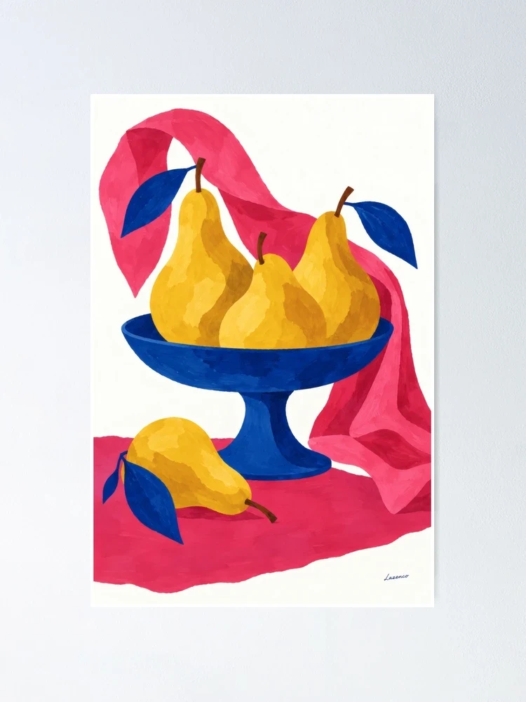 Poires en équilibre — Poster