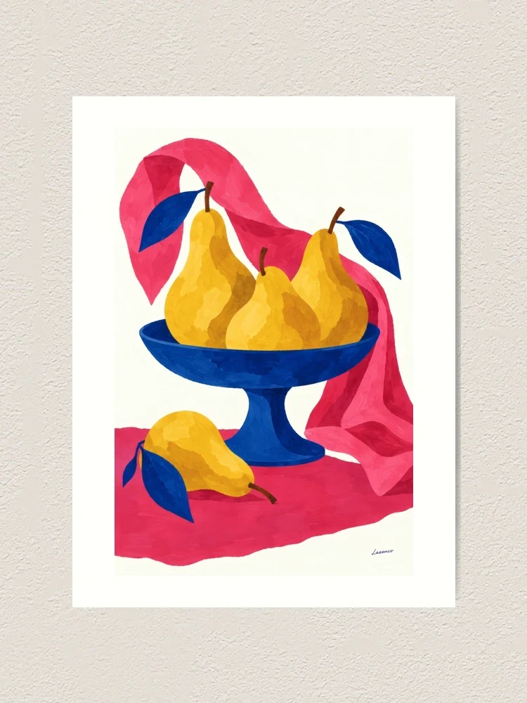 Poires en équilibre — Impression artistique