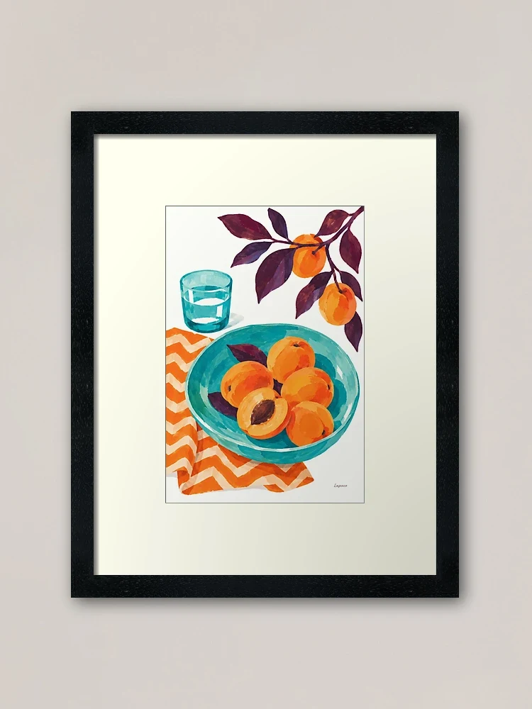 Abricots de sieste — Impression encadrée