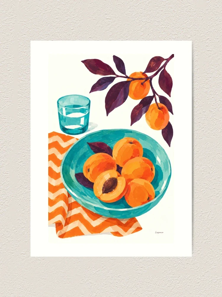Abricots de sieste — Impression artistique