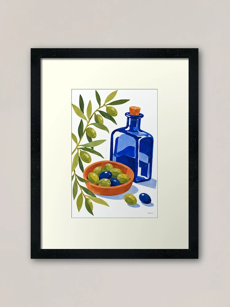 L’heure des olives — Impression encadrée