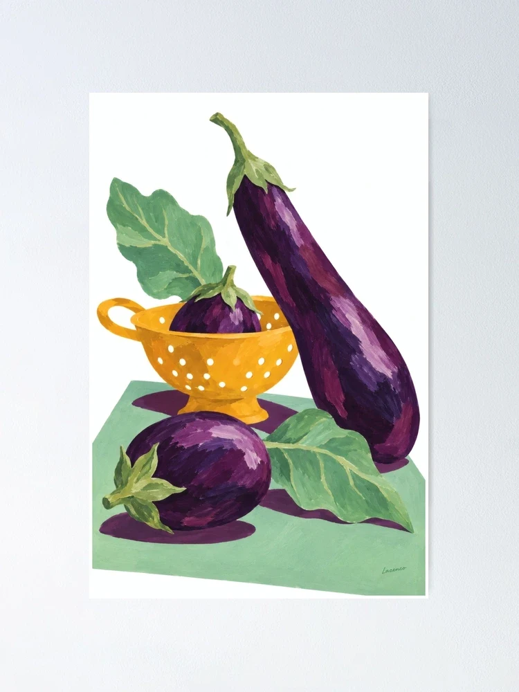 Aubergines en majesté — Poster