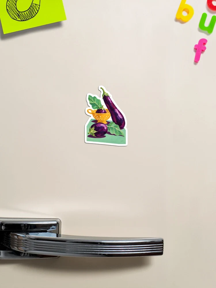 Aubergines en majesté — Magnet