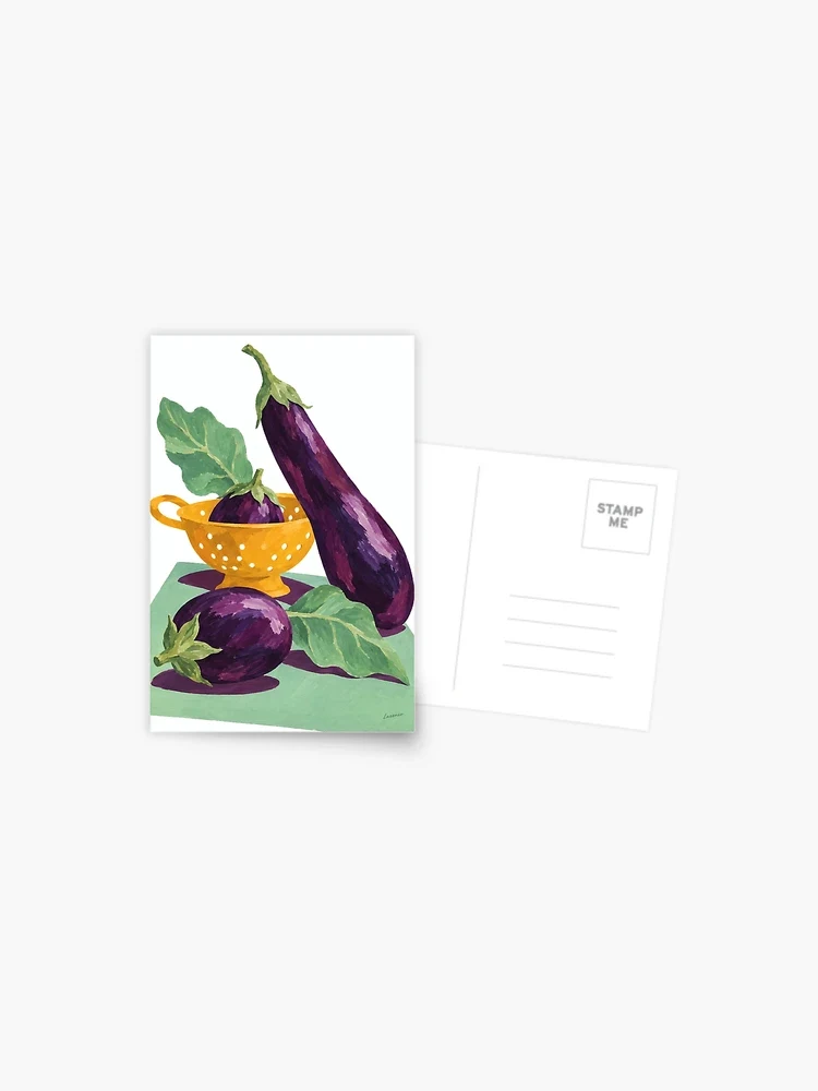 Aubergines en majesté — Carte postale