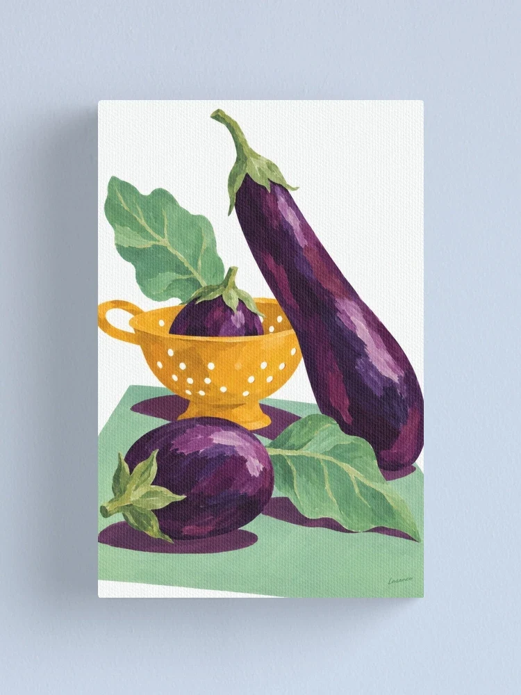 Aubergines en majesté — Impression sur toile