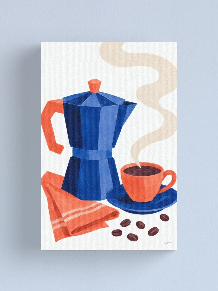 Café à contretemps — Impression sur toile