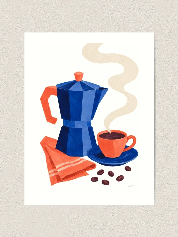Café à contretemps — Impression artistique