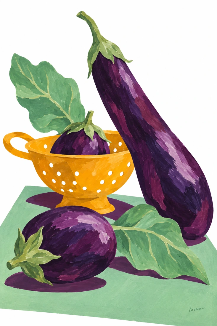 Aubergines en majesté