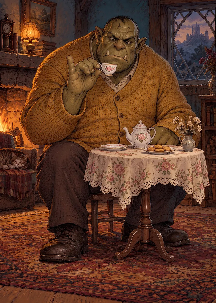 L’ogre prend le thé