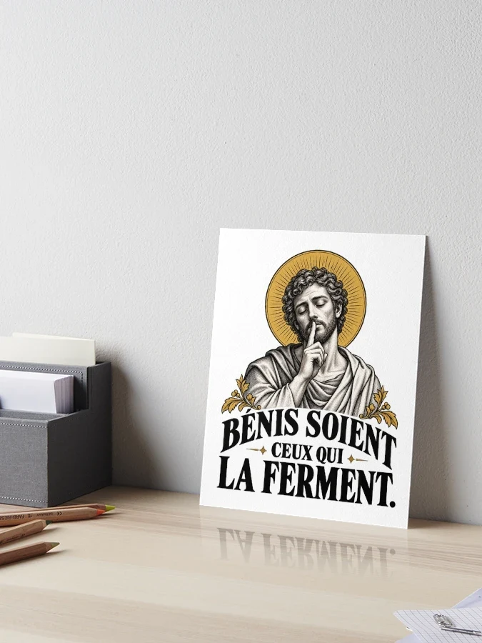 Bénis soient ceux qui la ferment — Impression rigide