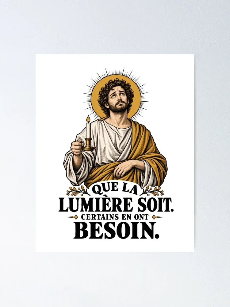 Que la lumière soit. Certains en ont besoin — Poster
