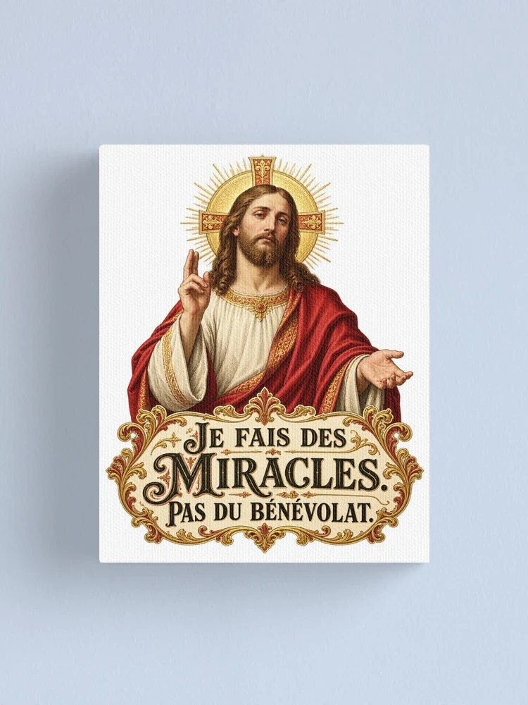 Je fais des miracles. Pas du bénévolat — Impression sur toile