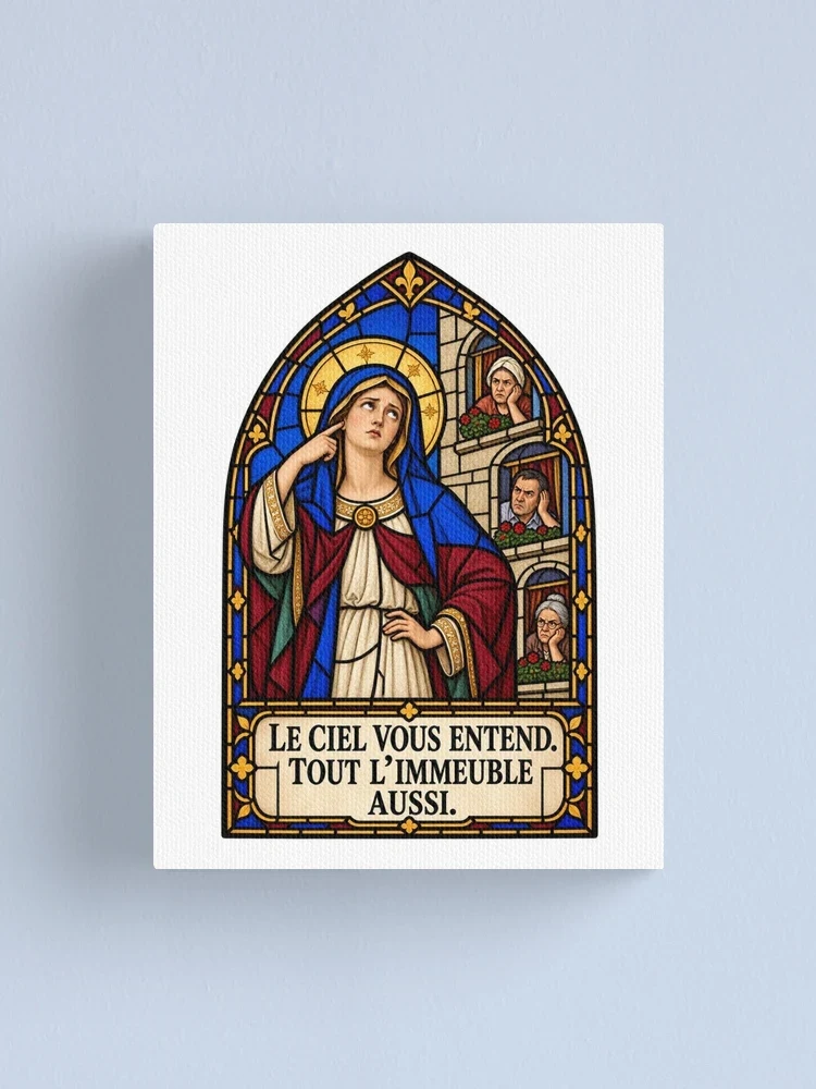 Le ciel vous entend. Tout l’immeuble aussi — Impression sur toile