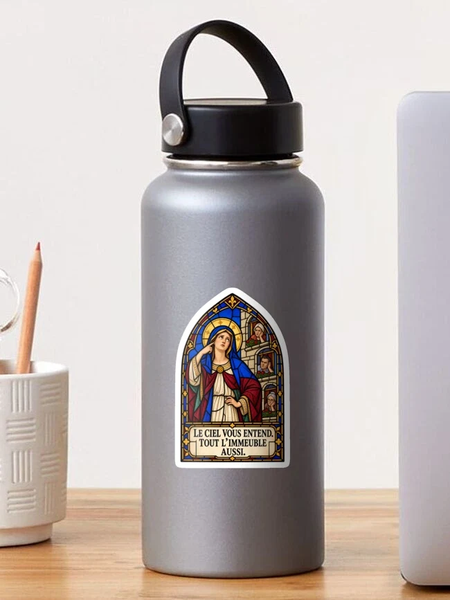 Le ciel vous entend. Tout l’immeuble aussi — Sticker