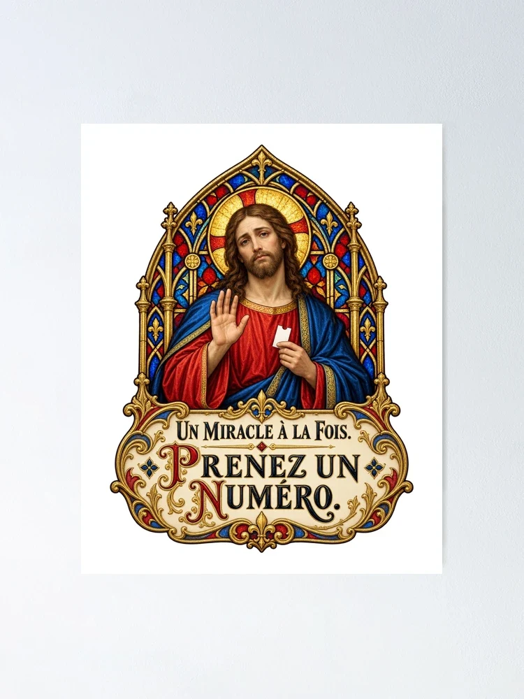 Un miracle à la fois. Prenez un numéro — Poster