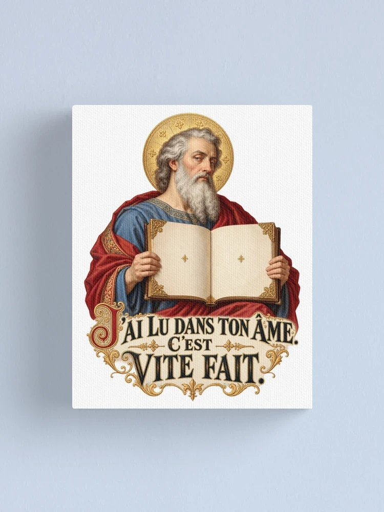 J’ai lu dans ton âme. C’est vite fait — Impression sur toile