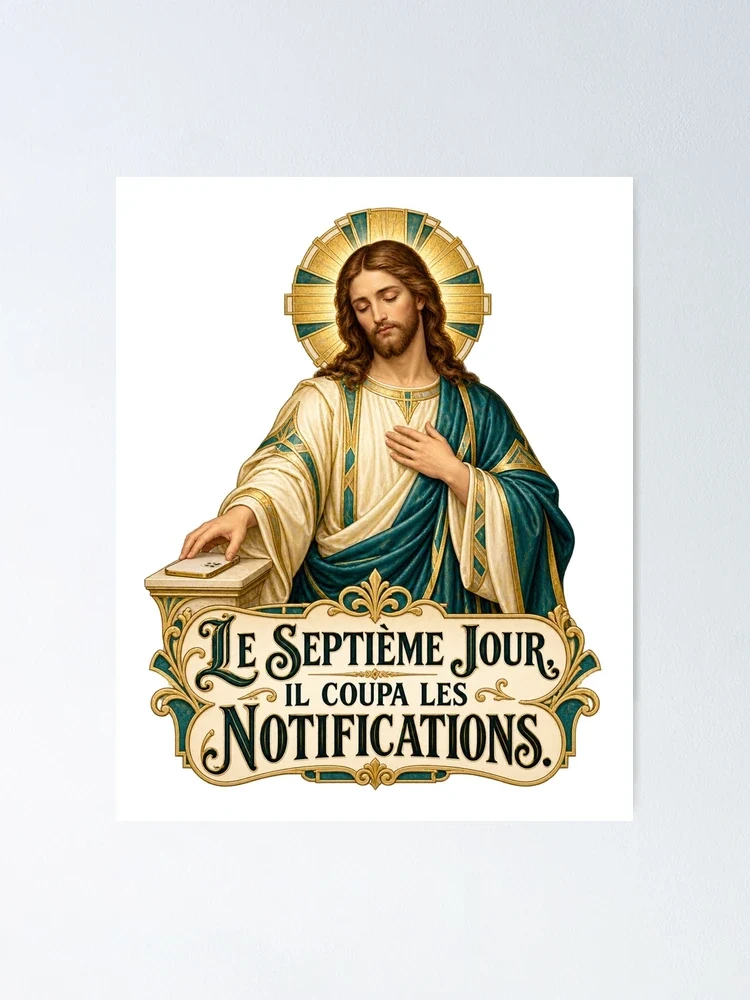 Le septième jour, il coupa les notifications — Poster