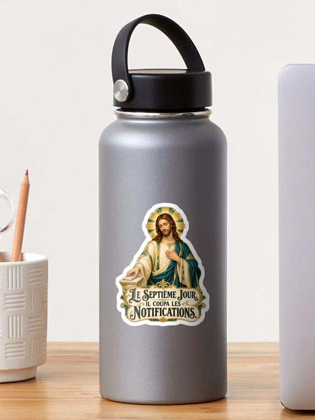 Le septième jour, il coupa les notifications — Sticker
