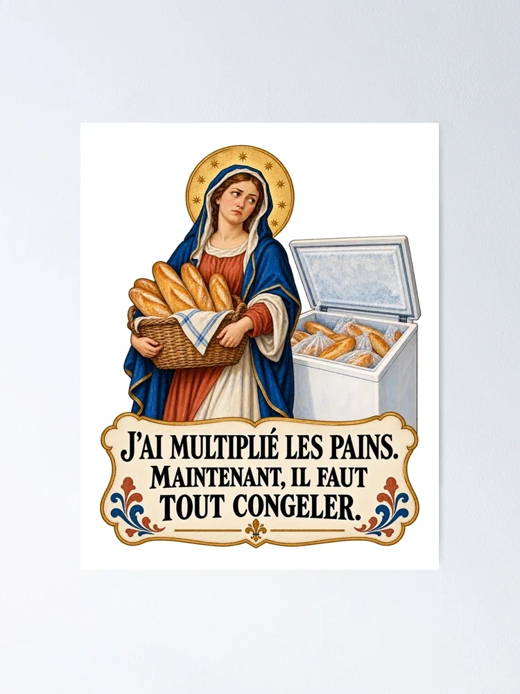 J’ai multiplié les pains. Maintenant, il faut tout congeler — Poster