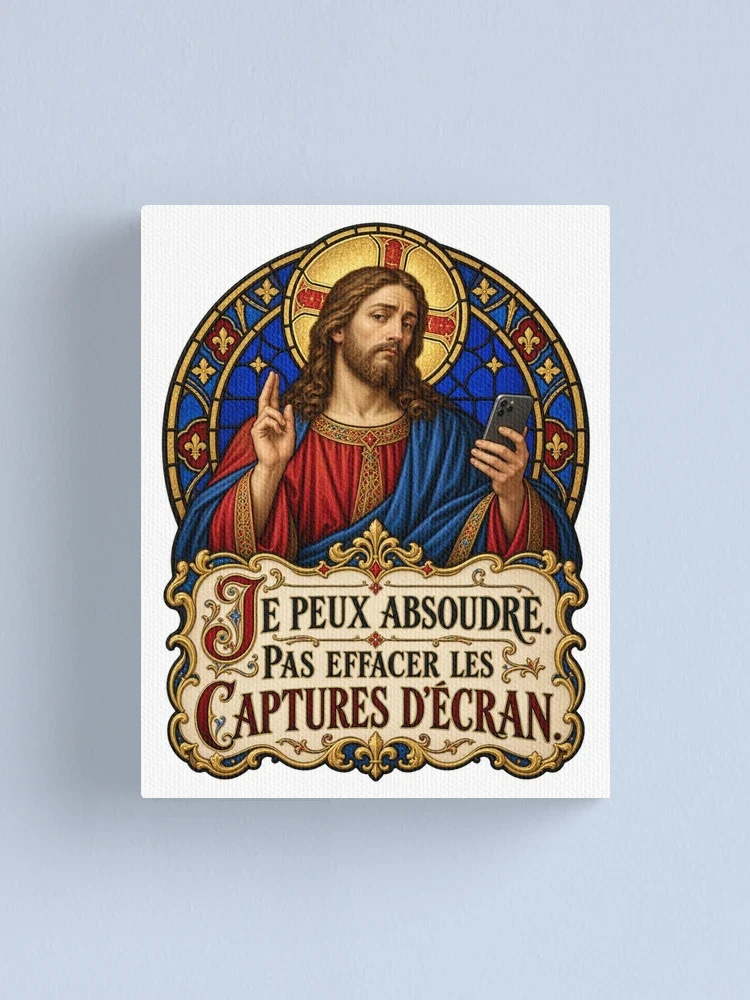 Je peux absoudre. Pas effacer les captures d’écran — Impression sur toile